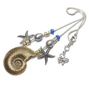 Lucky Brand Beach Themed Seashell Necklace